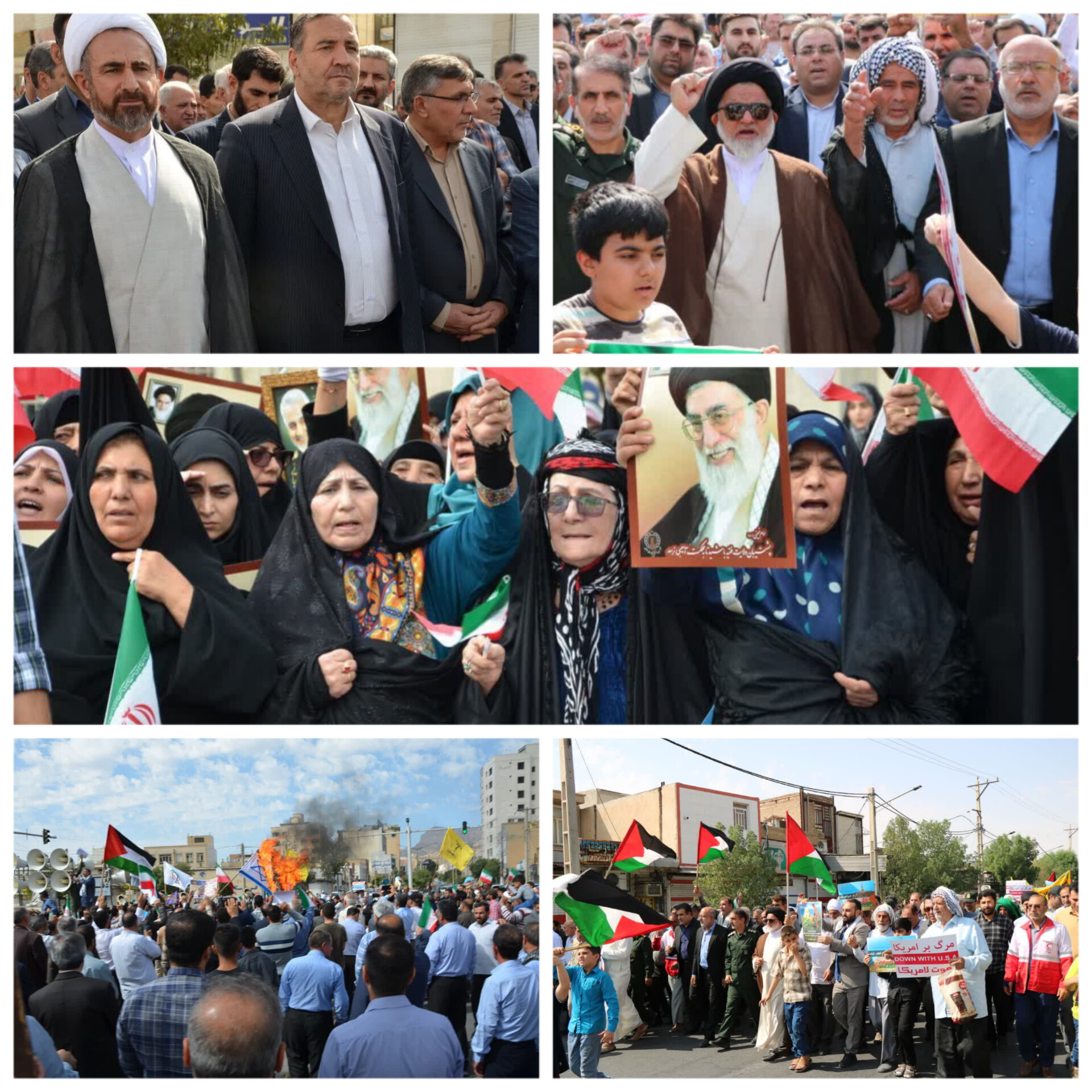 برگزاری مراسم راهپیمایی مردم استان ایلام درحمایت ازمردم مظلوم فلسطین/ تصاویر