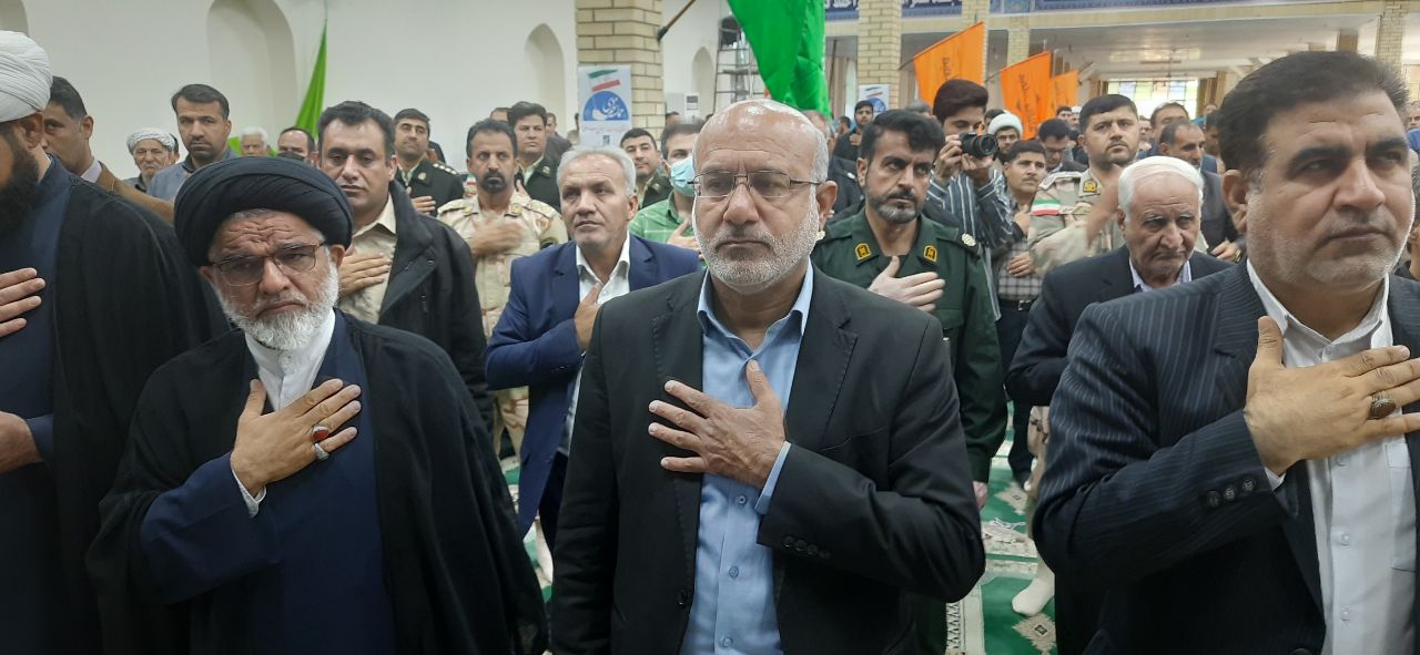 برگزاری مراسم بزرگداشت شهدای حادثه تروریستی کرمان در دهلران