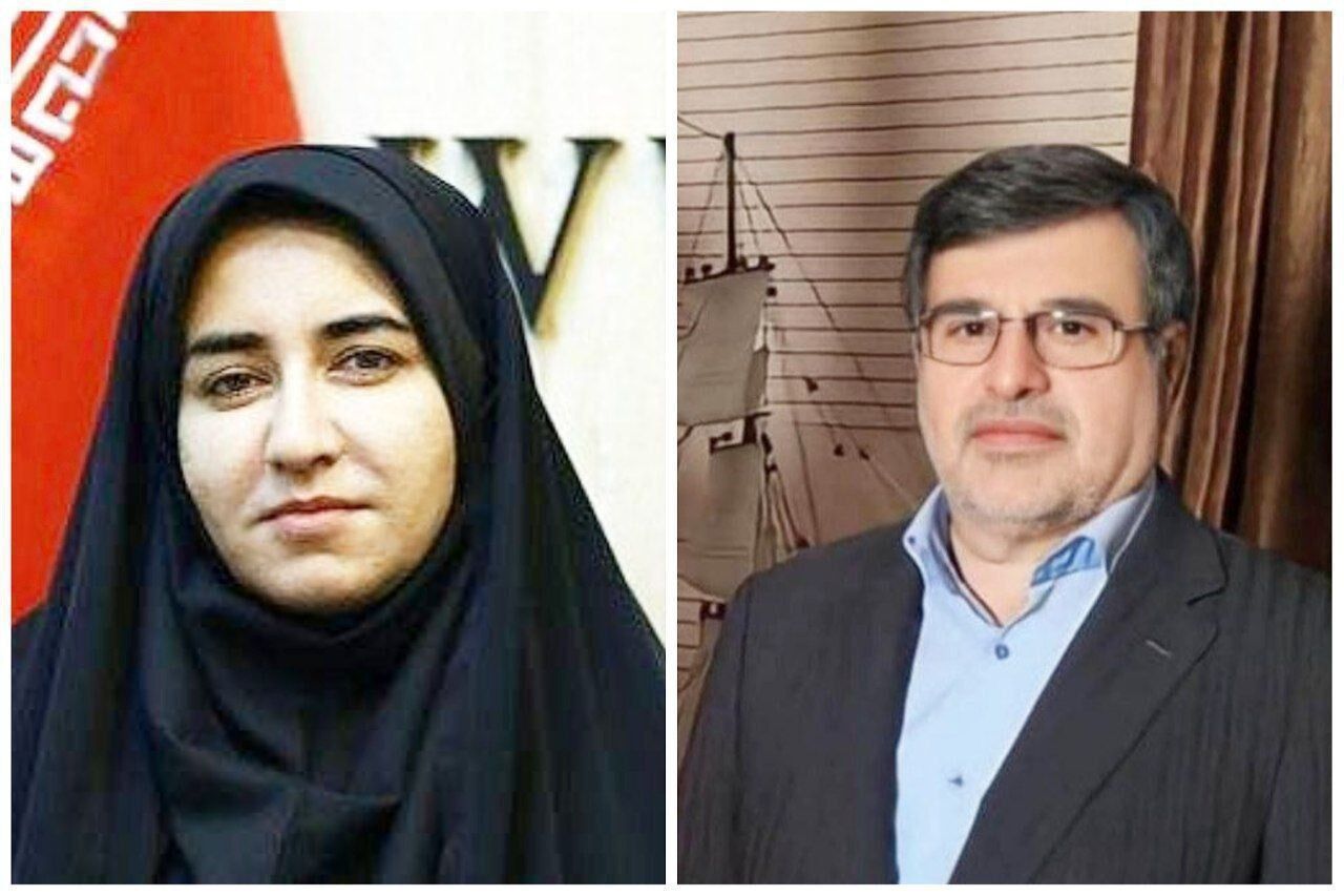 فریدون همتی وسارا فلاحی  نمایندگان  استان ایلام در مجلس شورای اسلامی