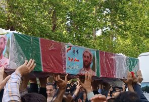 تشییع پیکر مطهر شهید “فیضی زاده ” در ایلام