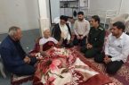 دیدار امام جمعه دهلران با پدر شهید شیری