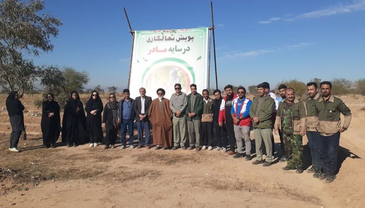 اجرای  پویش درختکاری «در سایه مادر» در شهرستان دهلران