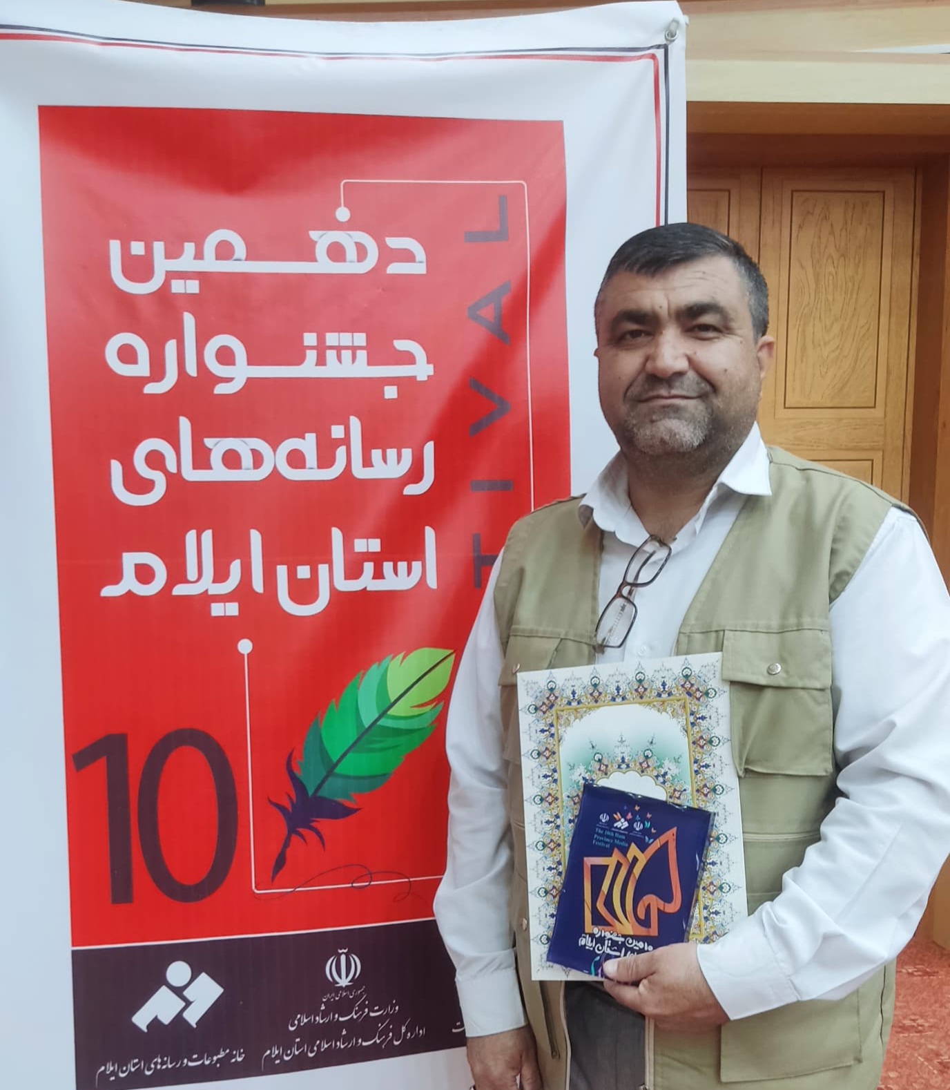 مدیر مسئول  پایگاه خبری “سفیر ملت” مقام  نخست در بخش  خبر  را کسب کرد