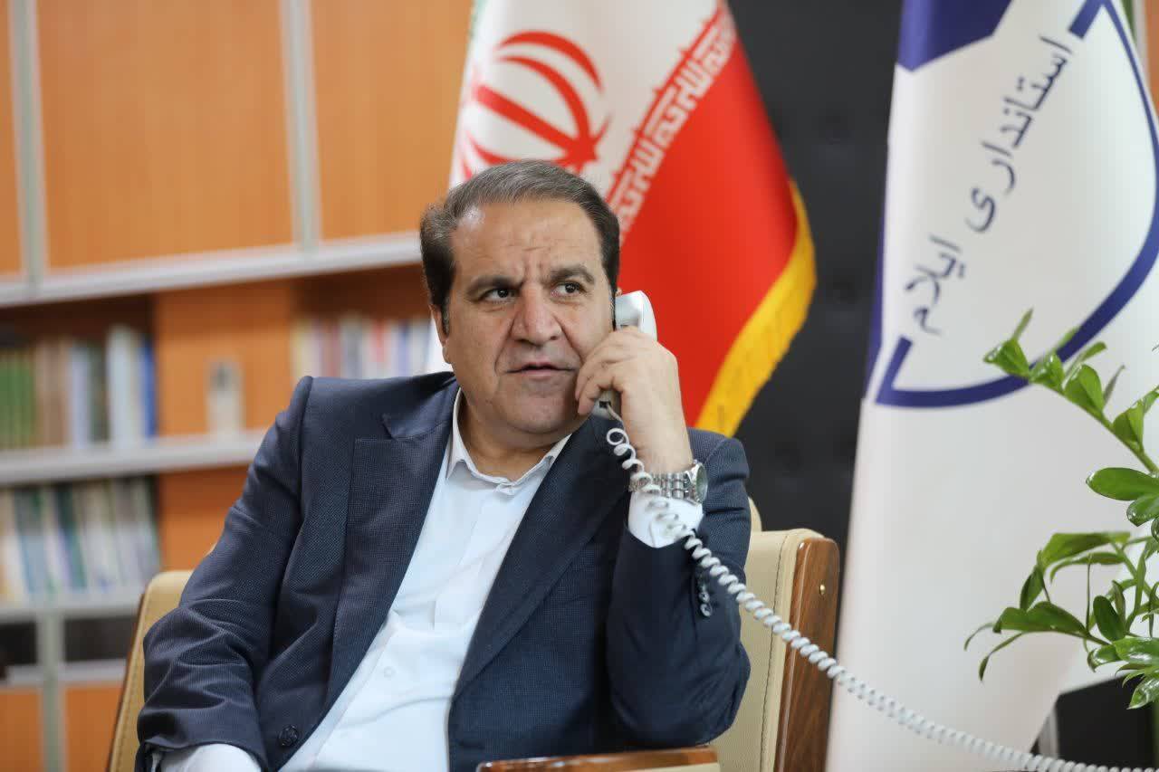 تماس تلفنی استاندار ایلام با سه استاندار کرمانشاه ، خوزستان ولرستان